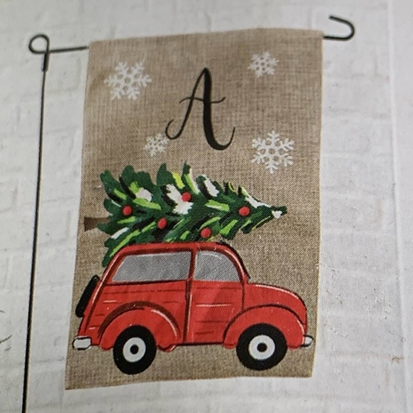 Monogram “A” Outdoor Flag Complete with Hanging Stake New in Original Package - Picture 1 of 5